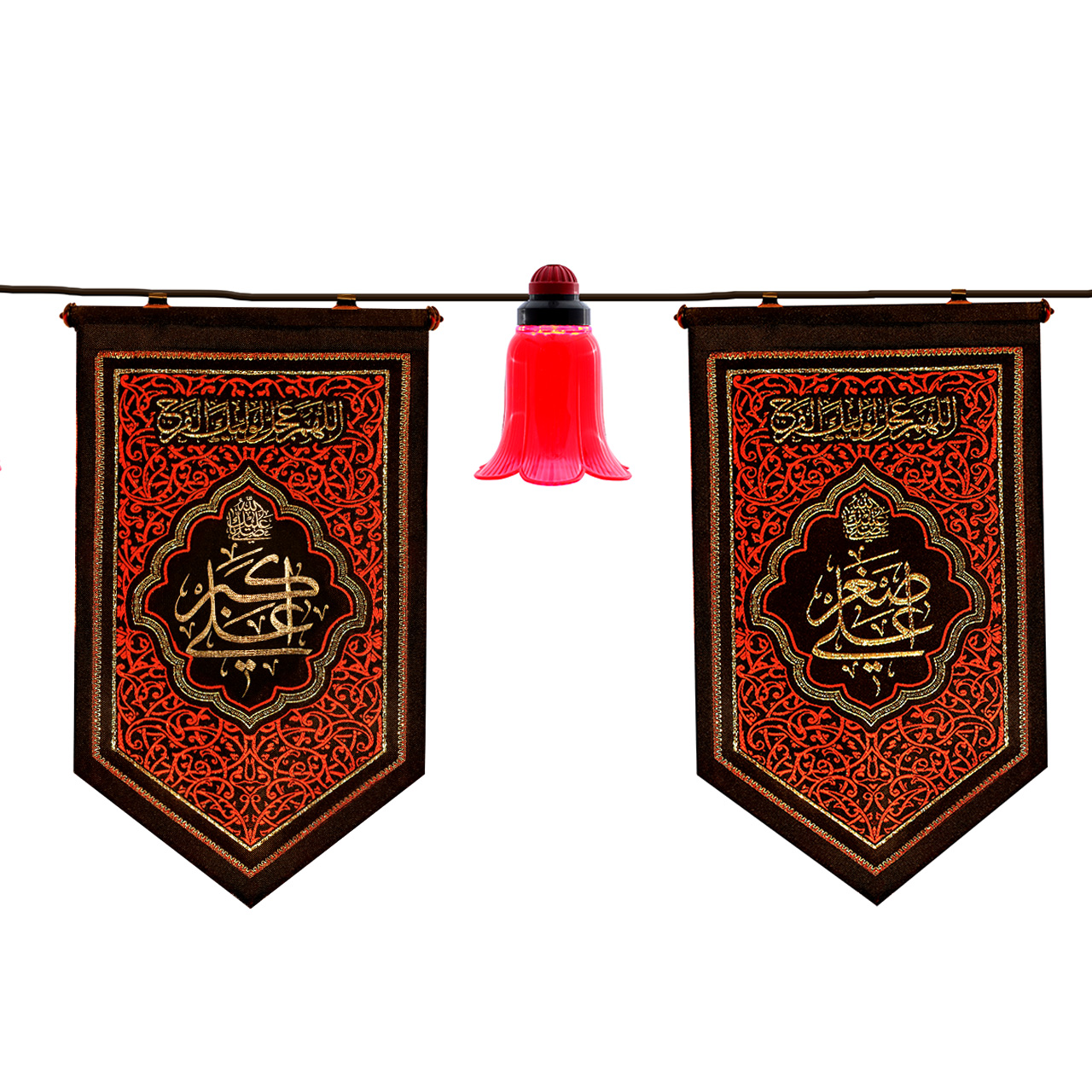 00 ریسه چراغ آذین لاله 12شعله همراه آویز زربافت